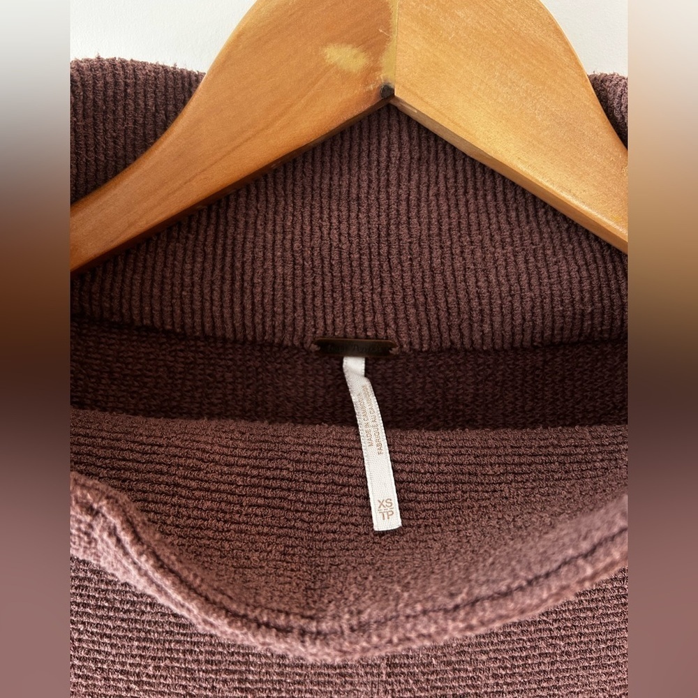 FREE PEOPLE Ottoman Sweater in Nutmeg/Taupe | XS | - Picture 4 of 6